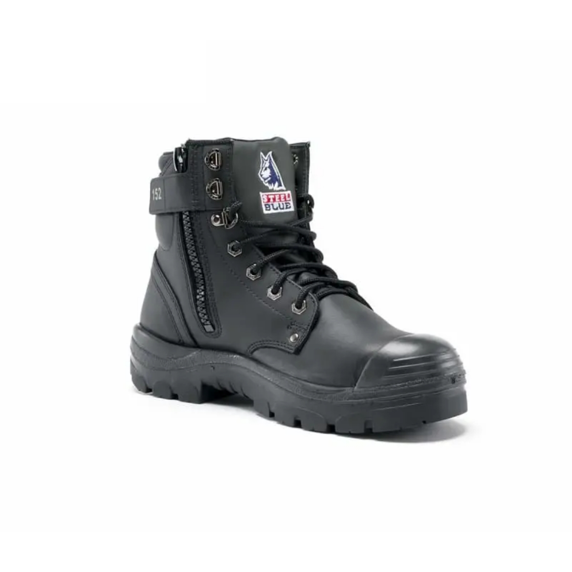 Picture of Steel Blue, Argyle, Safety Boot, Zip, Bump Cap